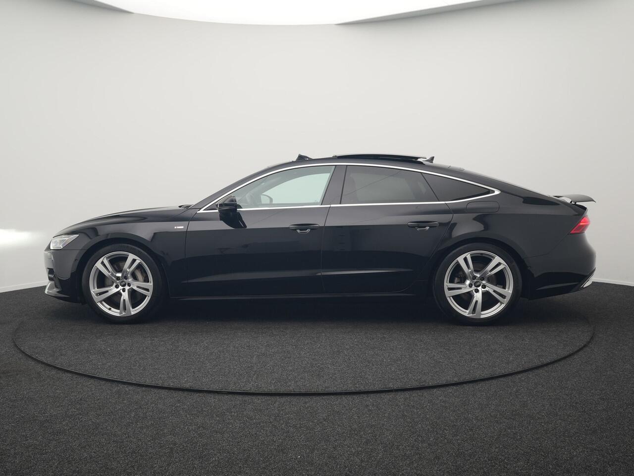 Audi A7 Sportback 50 TFSI e quattro S Line Plug In Hybrid 299pk Dealer O.H PHEV | Panodak | Adaptive Cruise | 360 Camera | Alcantara Sportstoelen Memory & Verwarmd | Apple Carplay | Blis | Navigatie | Virtual | DAB | 20"L.M |