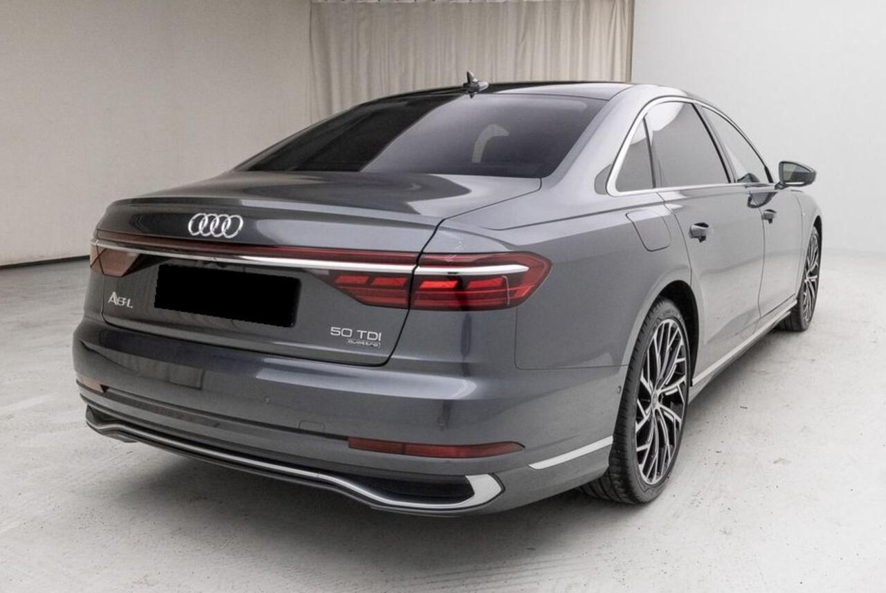 Audi A8 50 TDI Quattro Lang 286 PK ACC Glazen Schuifdak BEO Sound Head-Up Stoelkoeling en massage 21 Inch