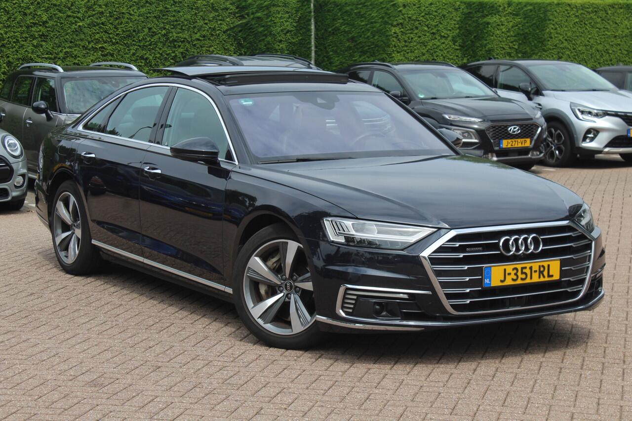 Audi A8 60 TFSI e quattro Pro Line Plus 476pk NL Auto! / Panoramadak / 360Camera / Head-up / B&O / Luxe Leder / Softclose / Keyless / Luchtvering / Stoelmassage / Stoelventilatie