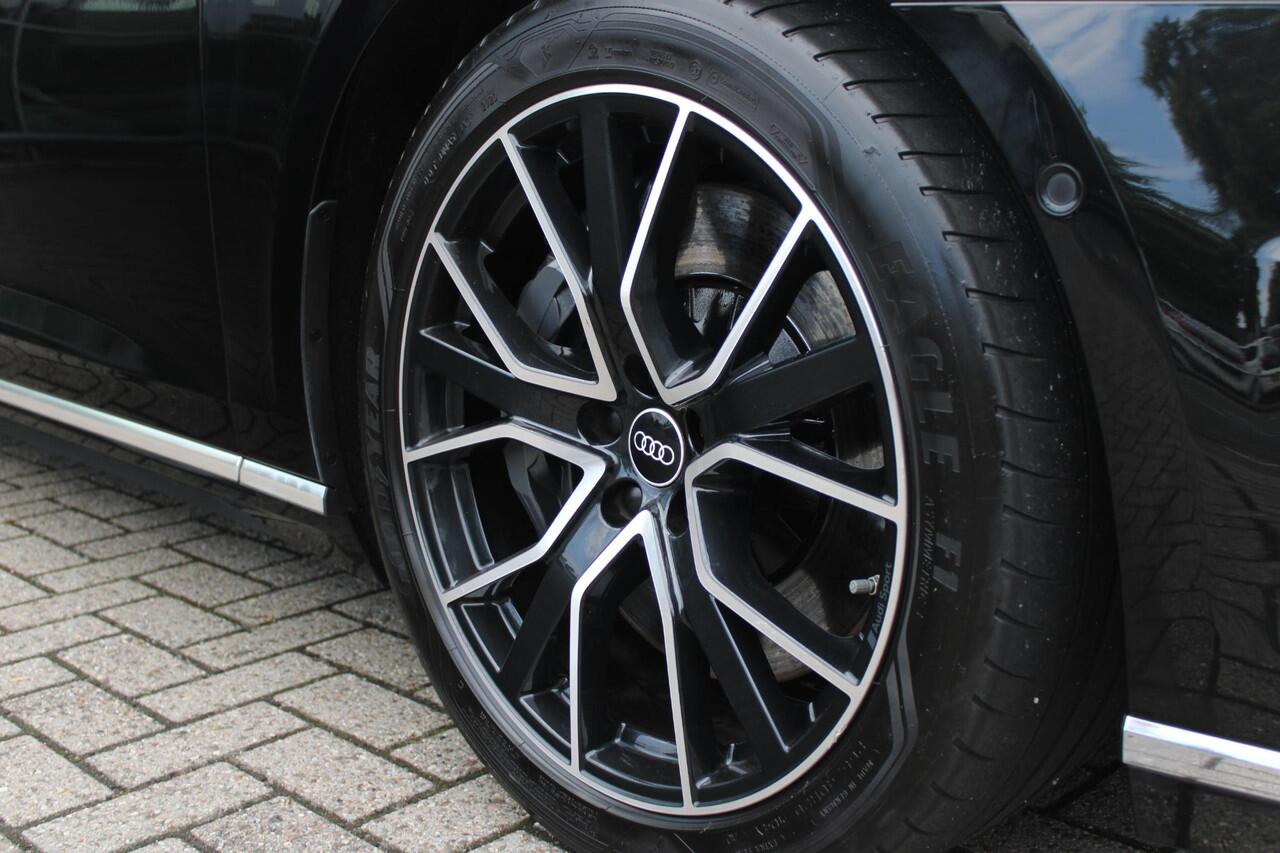 Audi A8 60 TFSI 450PK e-HYBRID QUATTRO PRO LINE PLUS | PANORAMISCH SCHUIF/KANTEL DAK | STUUR/STOEL VERWARMING | ELEKTRISCH BEDIENBAAR STUURKOLOM | SFEER VERLICHTING | COMFORT HOOFDSTEUNEN | LICHTMETALEN VELGEN 20" | BANG & OLUFSEN SOUND SYSTEM | SERVOSLUITING VOO