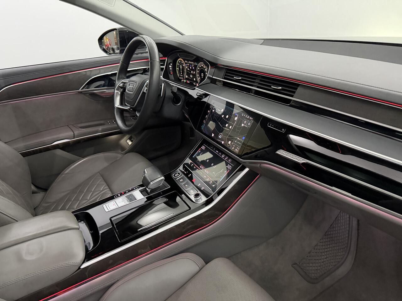 Audi A8 60 TFSI e quattro Lang Pro Line Plus Plug-in Pano, Leder, 360 Camera, Head-up display, Navi, Elektrische achterklep, Memory stoelen, Elektrische verstelbaar stoelen