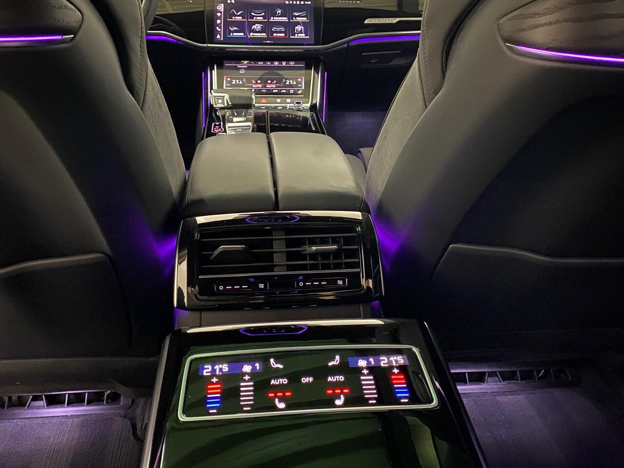 Audi A8 60 TFSI e quattro Matrix Pano Head Up Verwarmd stuurwiel Memory Masage Stoelkoeling B&O Garantie tot 08-10-2029