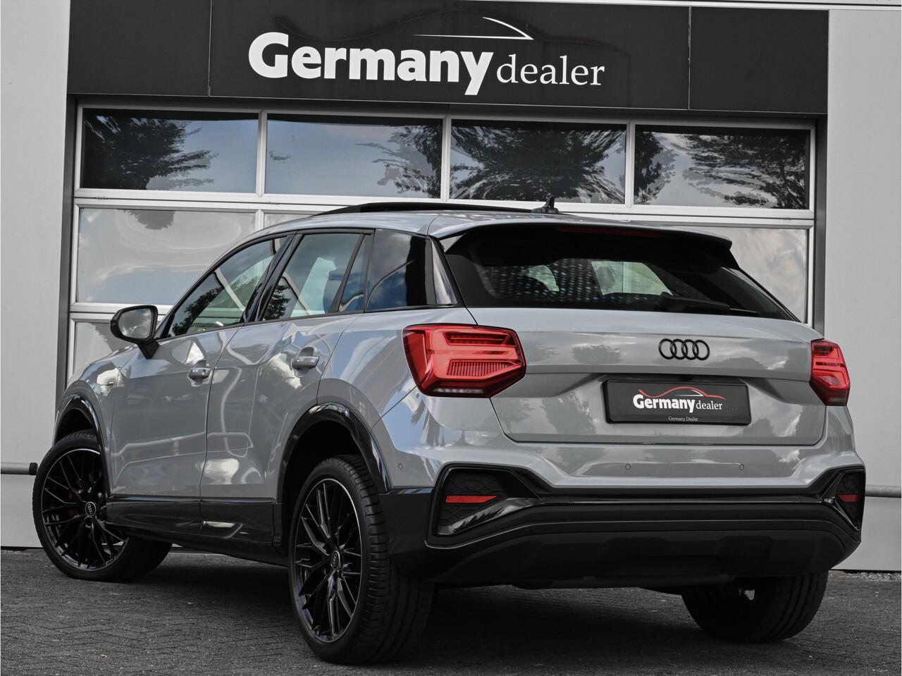 Audi Q2 35TFSI 150pk S-Line Pfeilgrau Pano B&O Virtual Matrix Camera 19-Inch