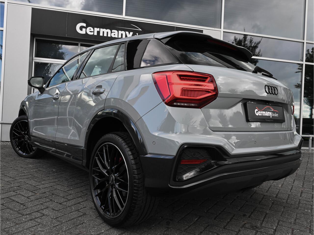 Audi Q2 35TFSI 150pk S-Line Pfeilgrau Pano B&O Virtual Matrix Camera 19-Inch