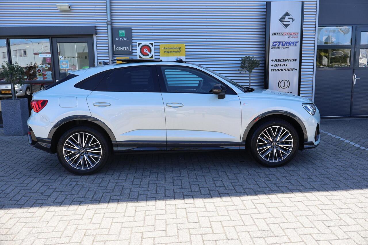 Audi Q3 Sportback 35 TFSI S Edition 2e Eigenaar | Dealer Onderh | NL-Auto | BTW | Pano | S-Line | Sfeer | B&O | Donkere Hemel | Vitrual Cockpit | Stoelverwarming | ELek Klep | Navi | PDC | Full Led | Carplay | Climate