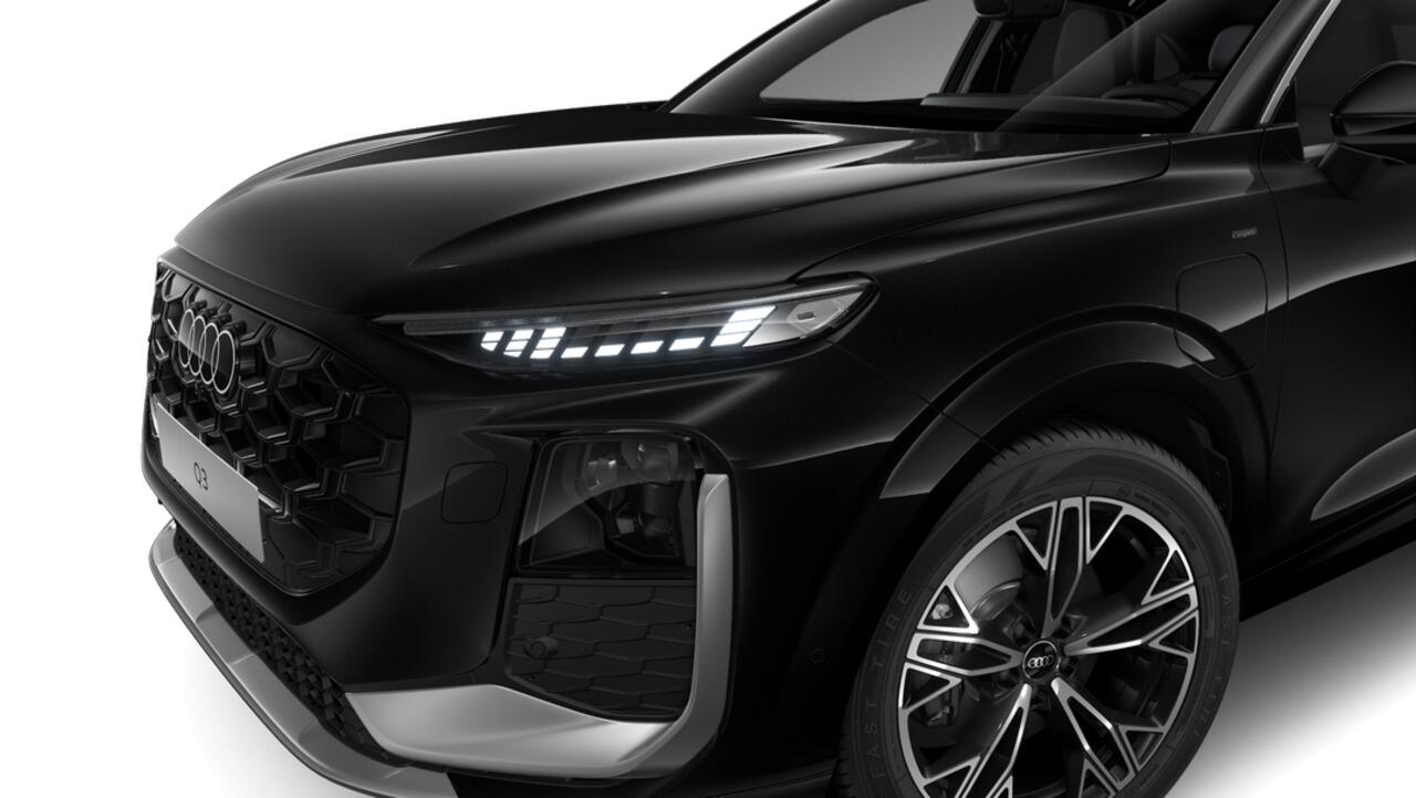 Audi Q3 Sportback e-hybrid 272 S tronic S edition Automaat | Ledkoplampen, ledachterlichten, dynamische knipperlichten achter | Grootlichtassistent