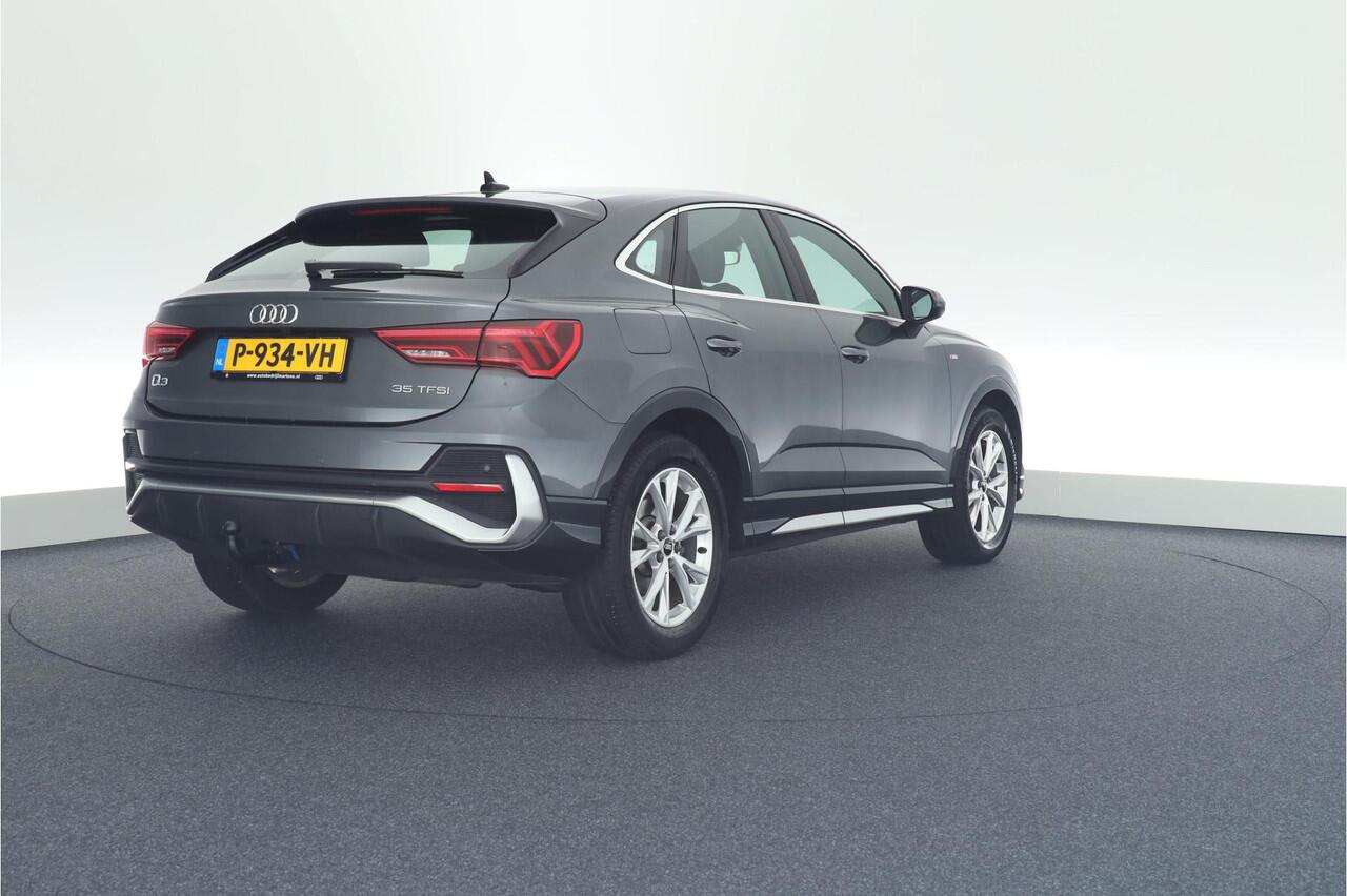 Audi Q3 Sportback 35 TFSI 150pk S-Tronic 2x S-Line Trekhaak Camera Led Virtual Cockpit Navigatie
