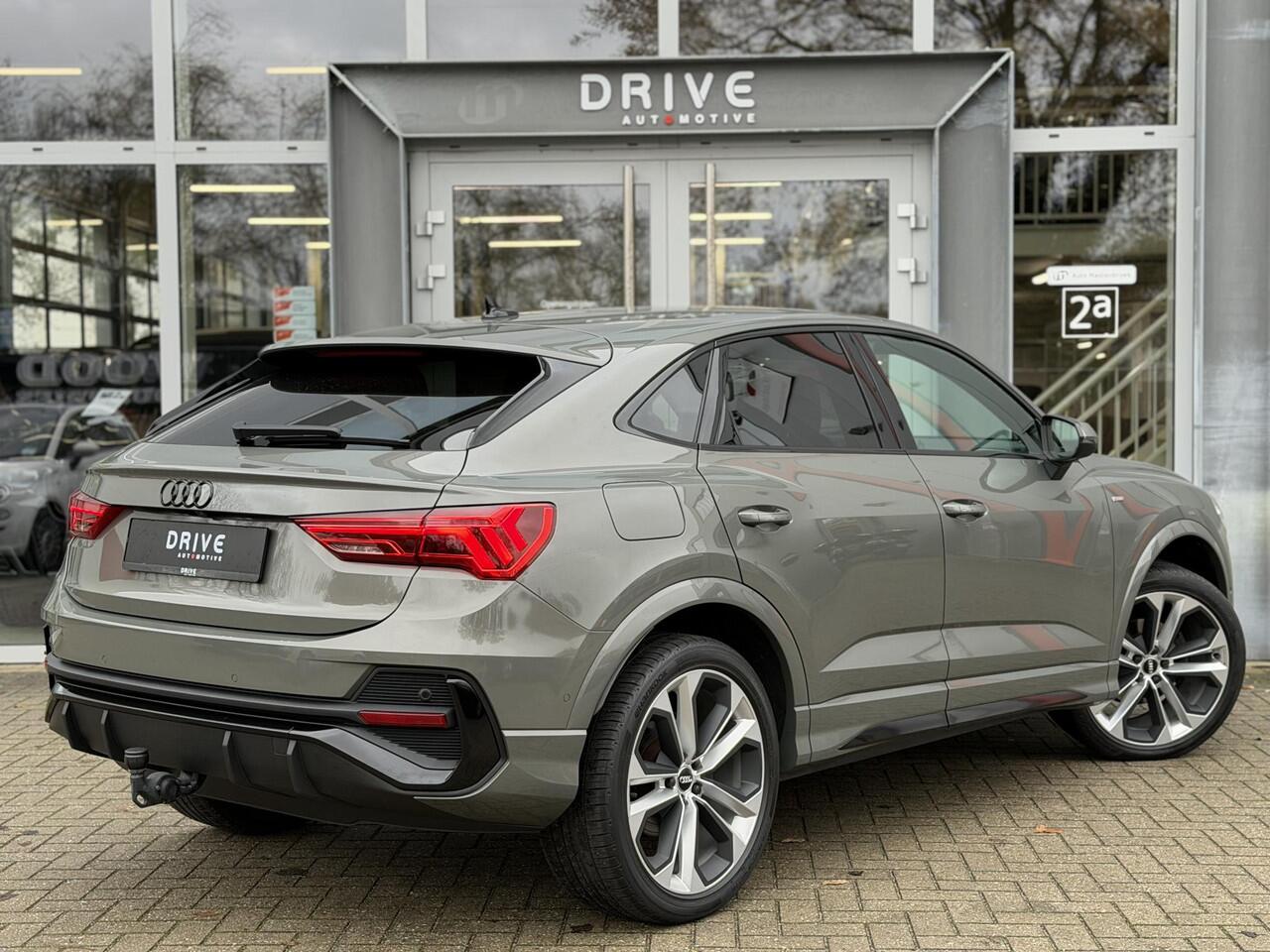 Audi Q3 Sportback 35 TFSI Pro Line S |Black optic|B&O|Ad.Cruise|Leer|MatrixLed|Cam|20"|Trekhaak