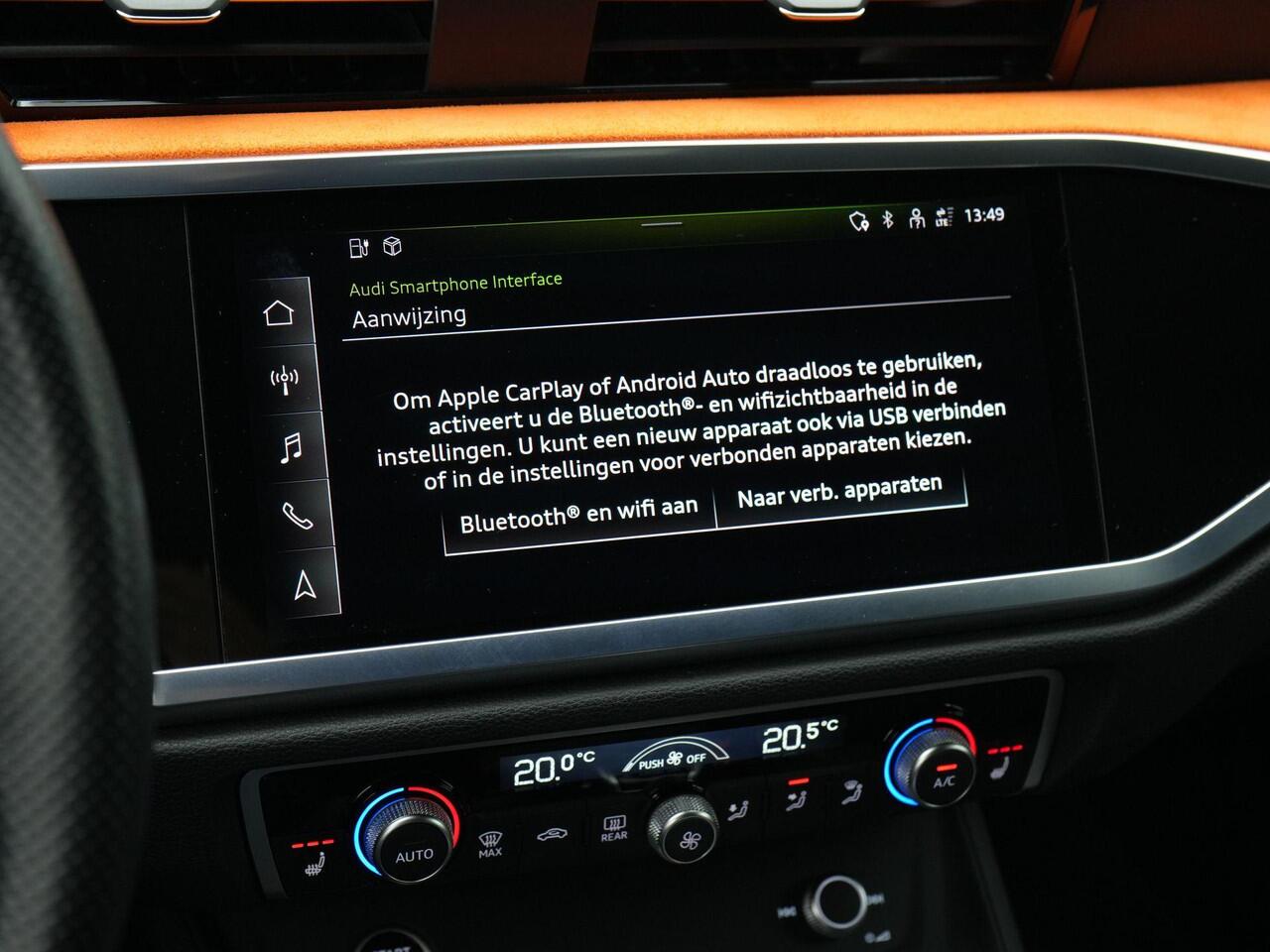 Audi Q3 Sportback 45 TFSI e 245 pk S-tronic S Edition | Sportstoelen | Stoelverwarming | Trekhaak | LED | Achteruitrijcamera | Adaptive Cruise | 19 inch