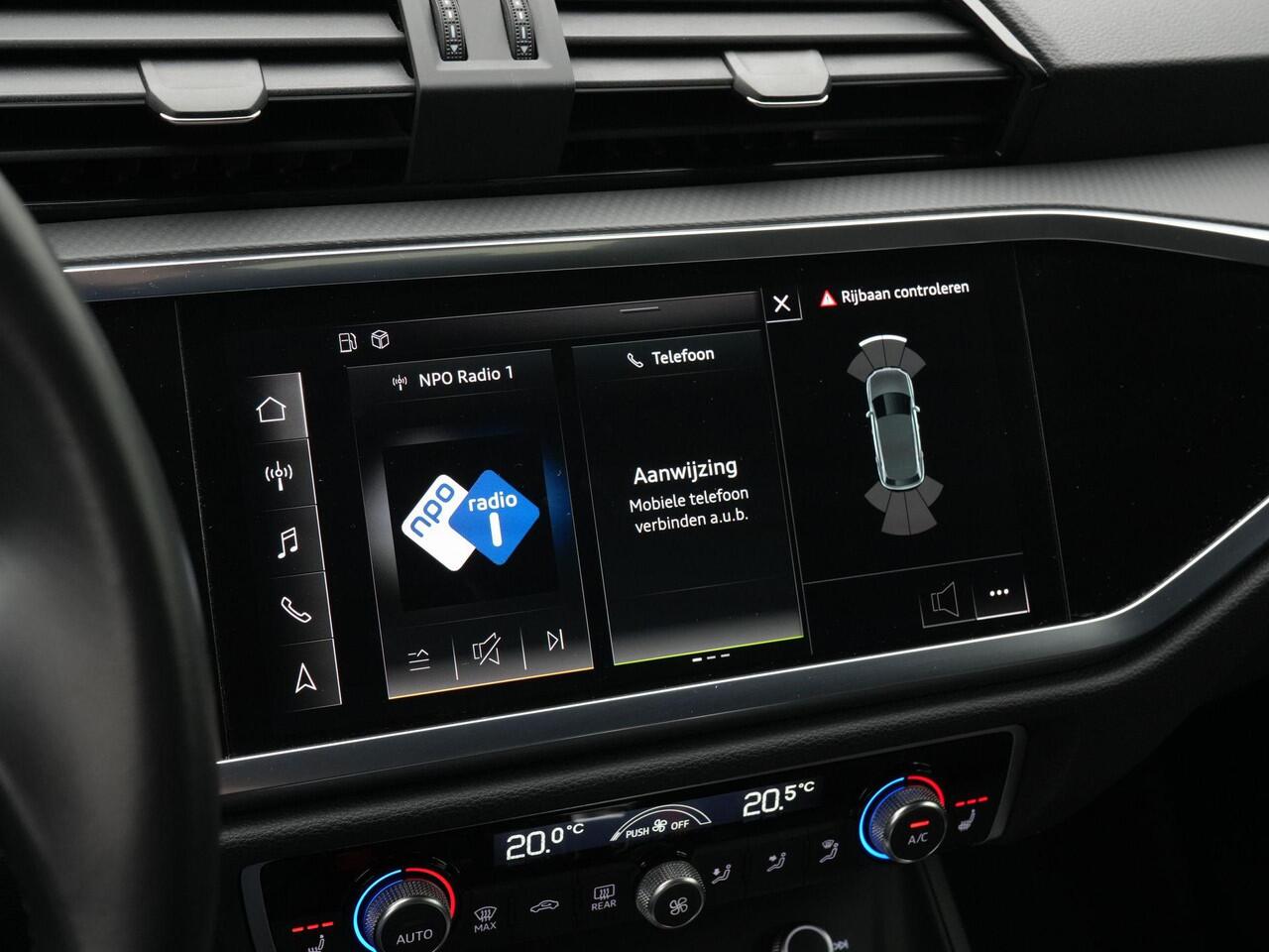 Audi Q3 45 TFSI e 245 pk S-tronic Advanced edition | Sportstoelen | Stoelverwarming | Parkeersensoren voor/achter | Adaptive Cruise | Standkachel | 18 inch