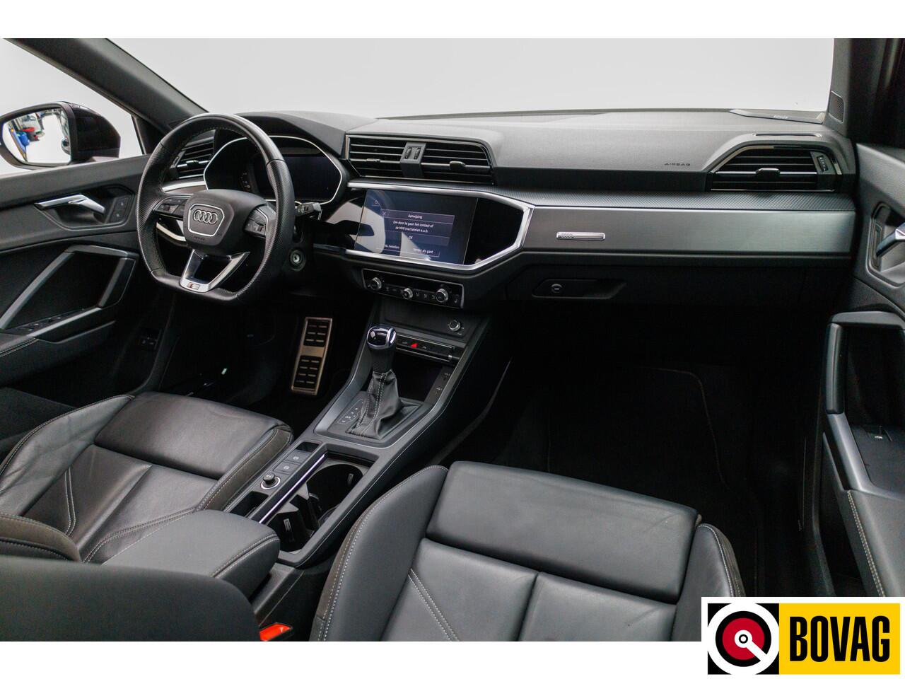 Audi Q3 Sportback 45 TFSI e S Edition 245 PK automaat | 2x Sline | Panoramadak | Trekhaak elec. | Sonos audio | Navigatie, Cruise, PDC V+ A, App. connect.