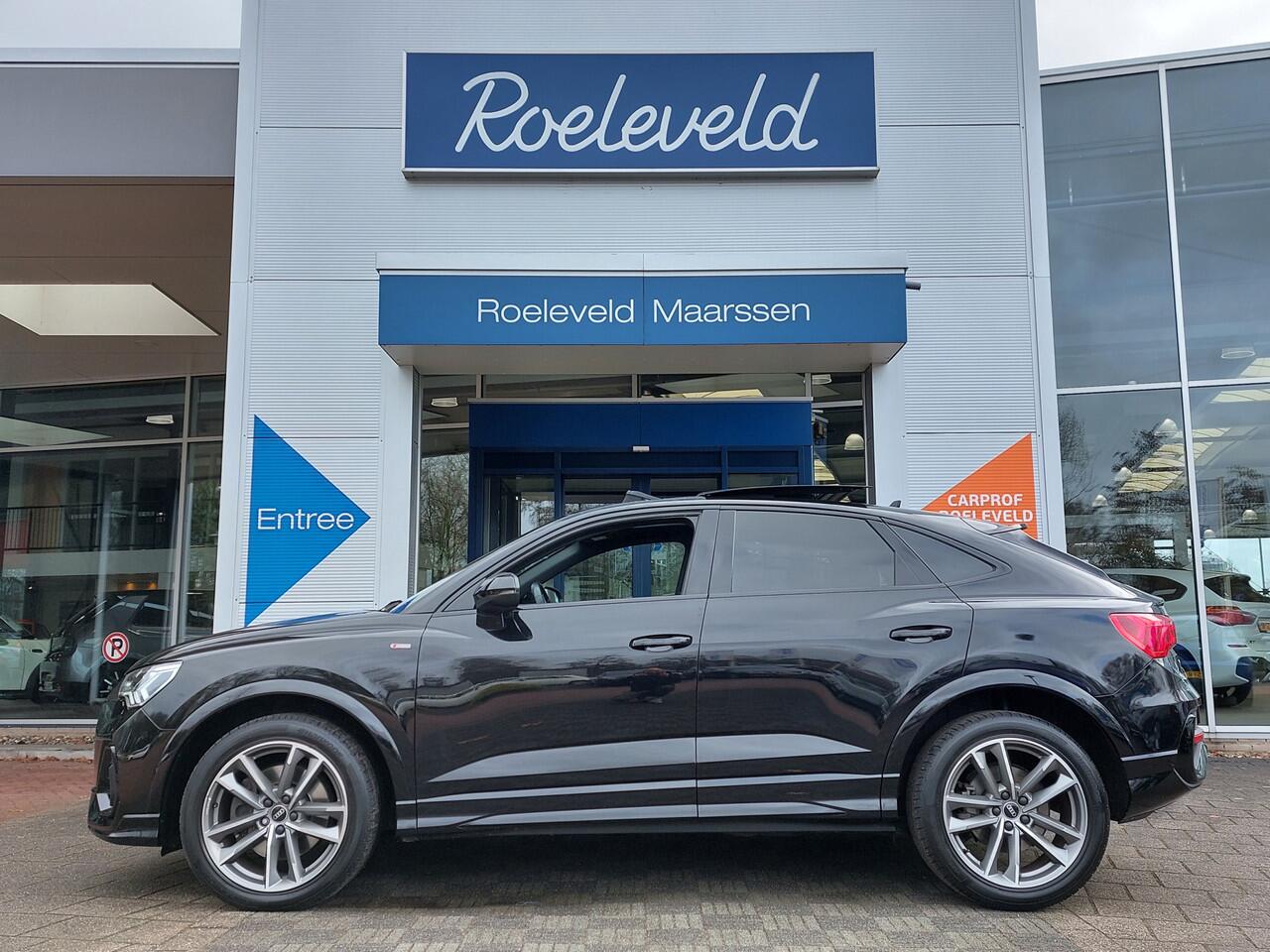 Audi Q3 Sportback 40 TFSI 190pk Quattro S-Edition | Navi | Apple Carplay+Android Auto | Clima | Adap.Cruise | Led Koplampen | Panorama Schuifdak | Leder+Verwarmd | Dodehoek+Rijstrooksensor | Pdc V+A+Camera