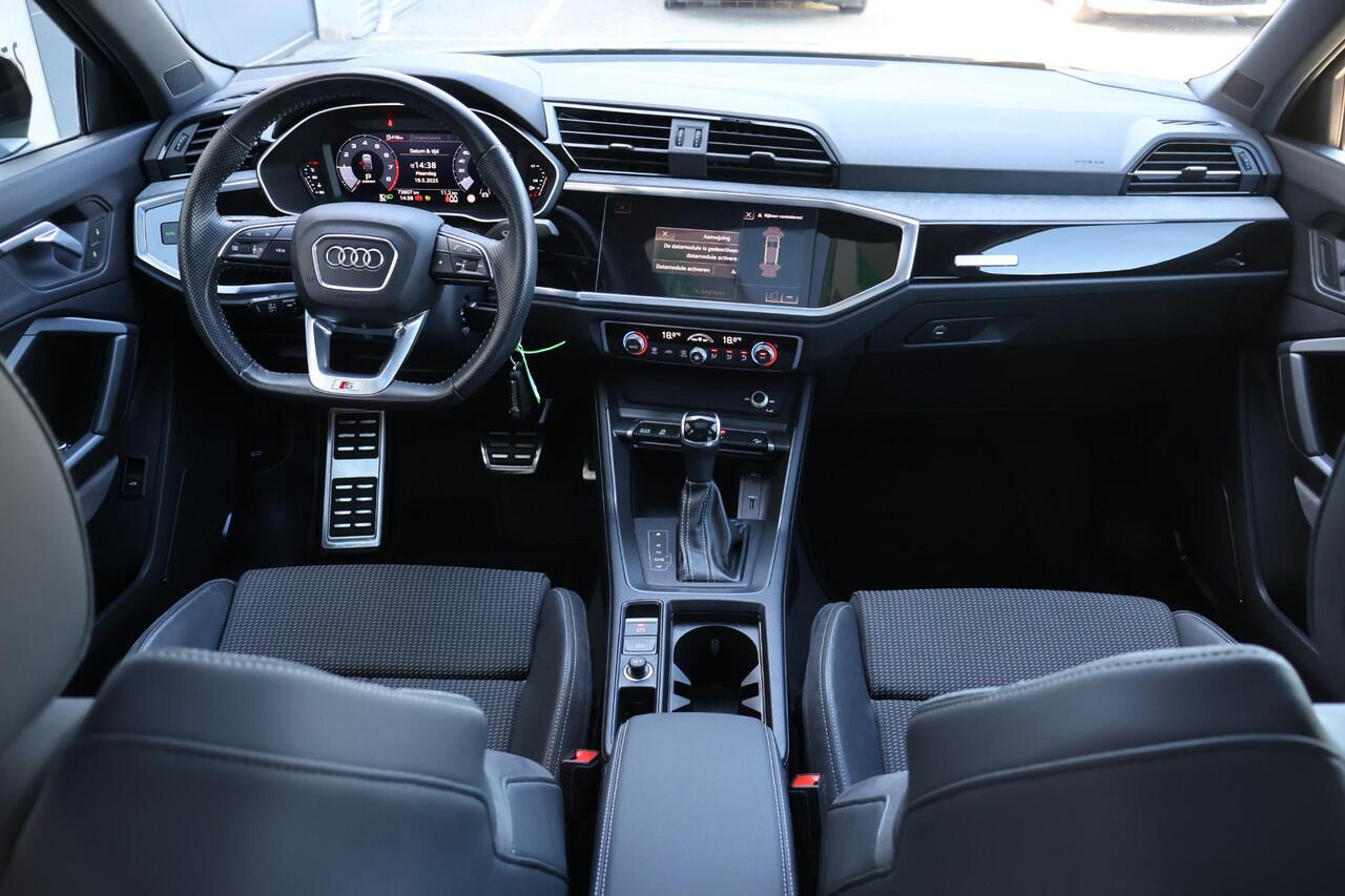 Audi Q3 Sportback 35 TFSI S Edition 2e Eigenaar | Dealer Onderh | NL-Auto | BTW | Pano | S-Line | Sfeer | B&O | Donkere Hemel | Vitrual Cockpit | Stoelverwarming | ELek Klep | Navi | PDC | Full Led | Carplay | Climate