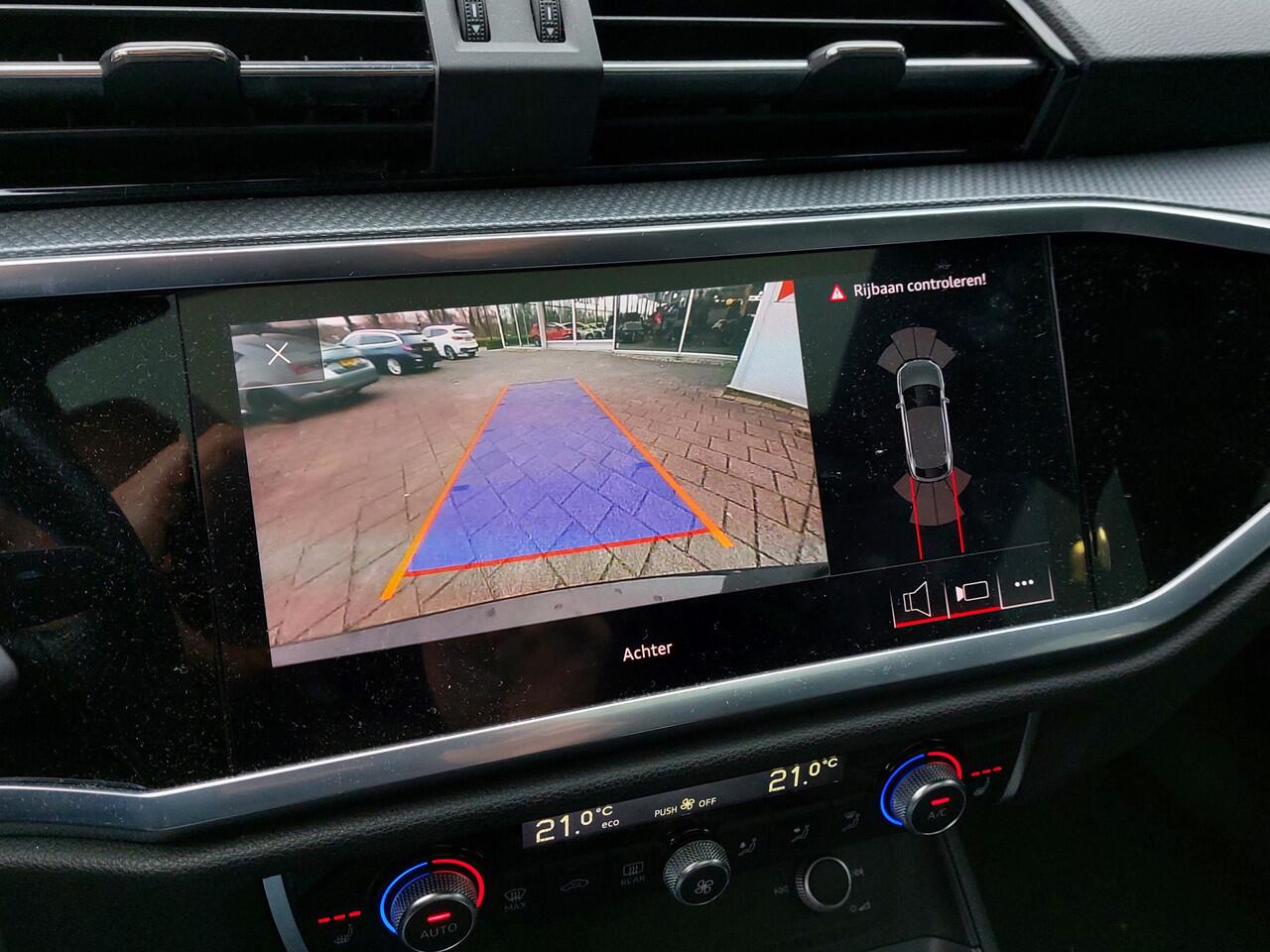 Audi Q3 Sportback 40 TFSI 190pk Quattro S-Edition | Navi | Apple Carplay+Android Auto | Clima | Adap.Cruise | Led Koplampen | Panorama Schuifdak | Leder+Verwarmd | Dodehoek+Rijstrooksensor | Pdc V+A+Camera