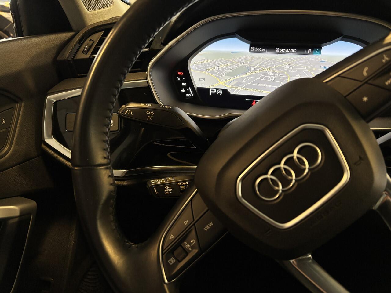 Audi Q3 40 TFSI quattro Aut - 2100 kg trek - Leer / Virtual / BLIS / Elek stoelen verwarmd / 360 camera / Adaptive cruise / Apple Carplay / Keyless - Elek Trekhaak -