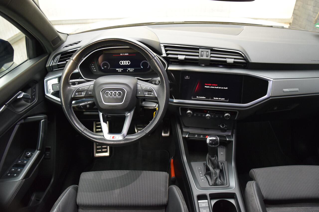 Audi Q3 35 TFSI S edition S-Tronic Automaat | Org. NL | BOVAG Garantie | Virtual Cockpit | Full LED | Sportstoelen | Camera | Apple Carplay/Android Auto | Elektrische Kofferklep | 18'' Velgen |