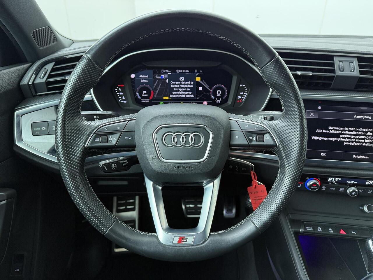 Audi Q3 Sportback 35 TFSI S Edition | 150 PK | Automaat | Stoelverwarming | Cruisecontrol | Achteruitrijcamera | S line |