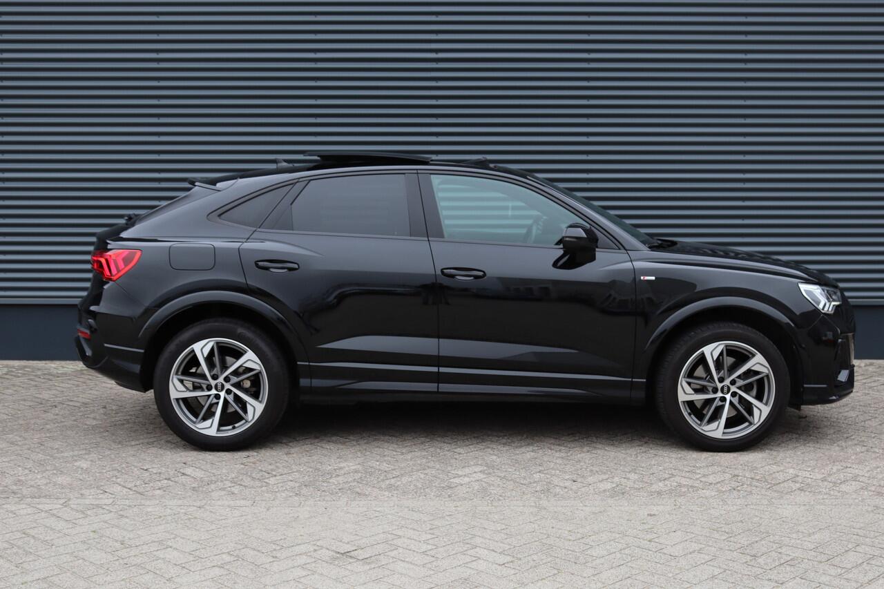 Audi Q3 Sportback 45 TFSI e 245PK S-Line Pano/LED/Keyless/Camera/Optiek+/Elek. klep/dodehoek/ACC/19"