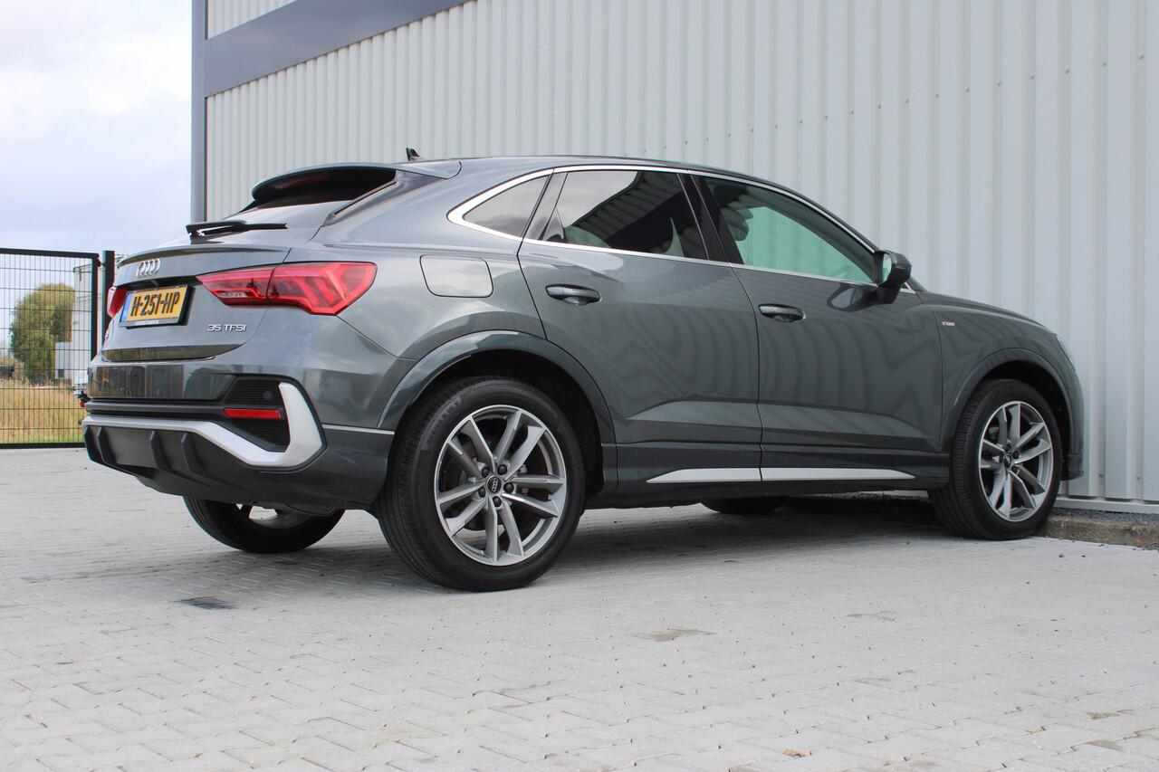 Audi Q3 Sportback 35 TFSI Pro Line S-Line | Incl. 12 maanden garantie | Cruise control | Climate control | Lederen bekleding | Apple carplay/Android auto | Parkeercamera | Navigatie |
