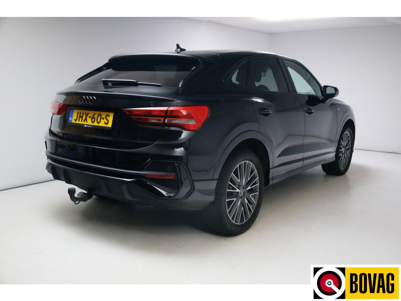 Audi Q3 Sportback 45 TFSI e S Edition 245 PK automaat | 2x Sline | Panoramadak | Trekhaak elec. | Sonos audio | Navigatie, Cruise, PDC V+ A, App. connect.
