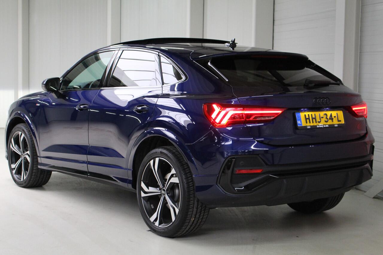 Audi Q3 Sportback 35 TFSI S Edition Competition Blackstyle Panoramadak | 20" Velgen | Camera | Keyless | Leder