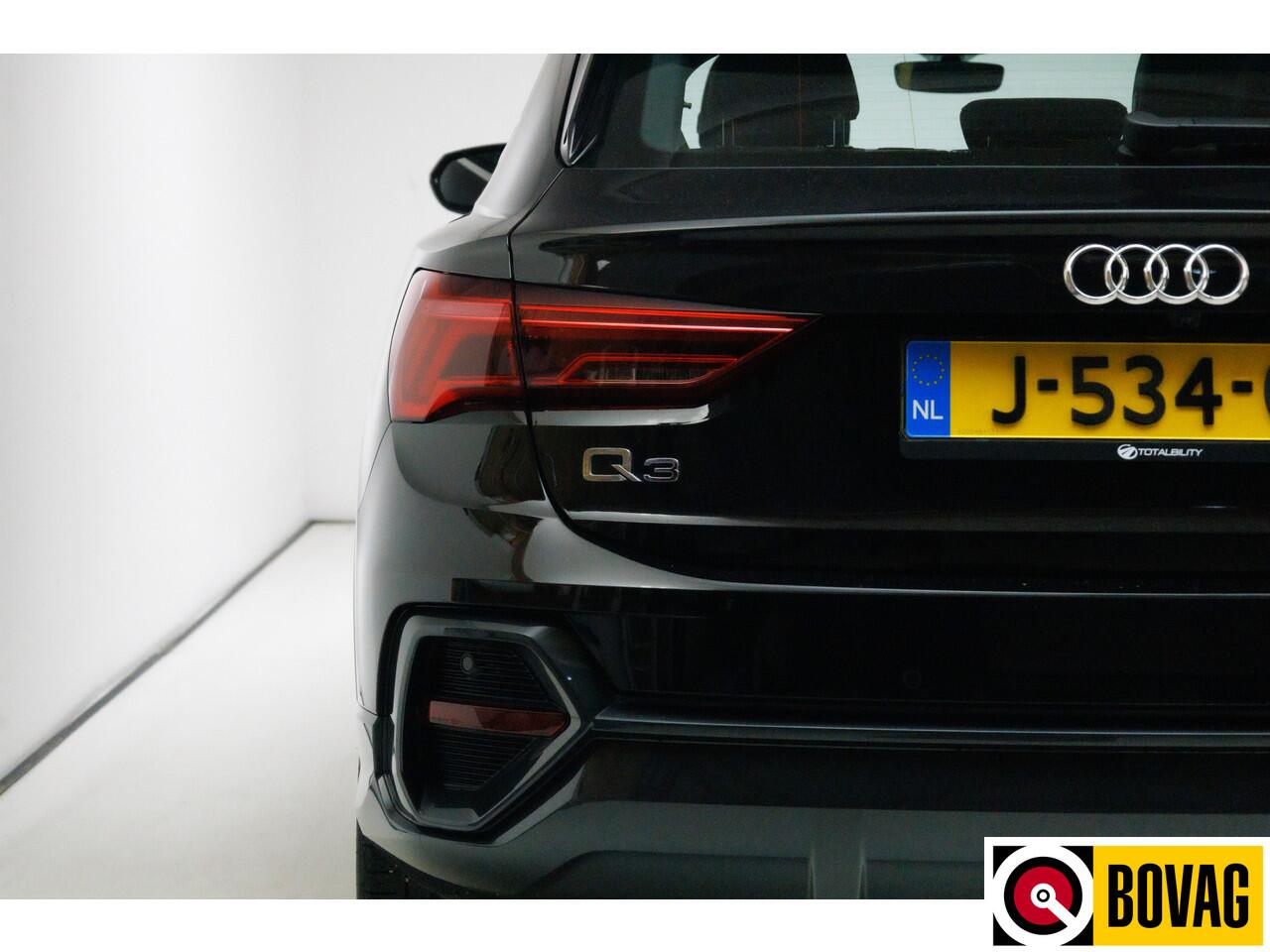 Audi Q3 Sportback 35 TFSI Business Edition 150 PK | Panoramadak | Leer | 360 camera | El. achterklep Stoelverwarming, Navigatie, App-connect, Lane assist, Cruise, Led verlichting, Regensensor