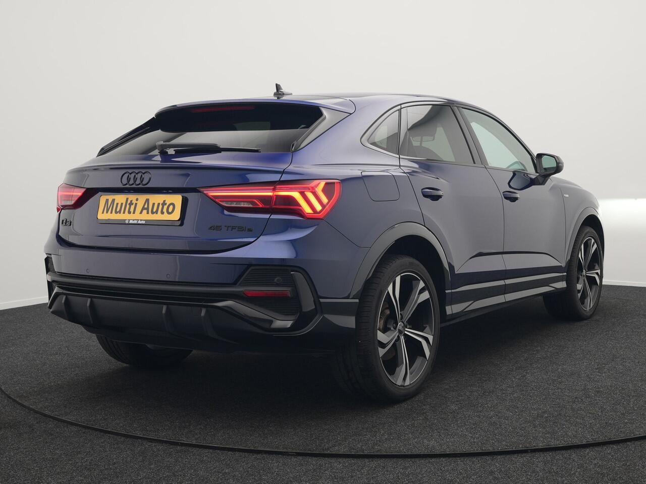 Audi Q3 Sportback 45 TFSI e S Line Plug In Hybrid 245pk Dealer O.H PHEV | Matrix LED | Cruise Control | Sonos Soundsystem | Apple Carplay | Lane Assist | Lederen Sportstoelen Verwarmd | L.M. 20" |