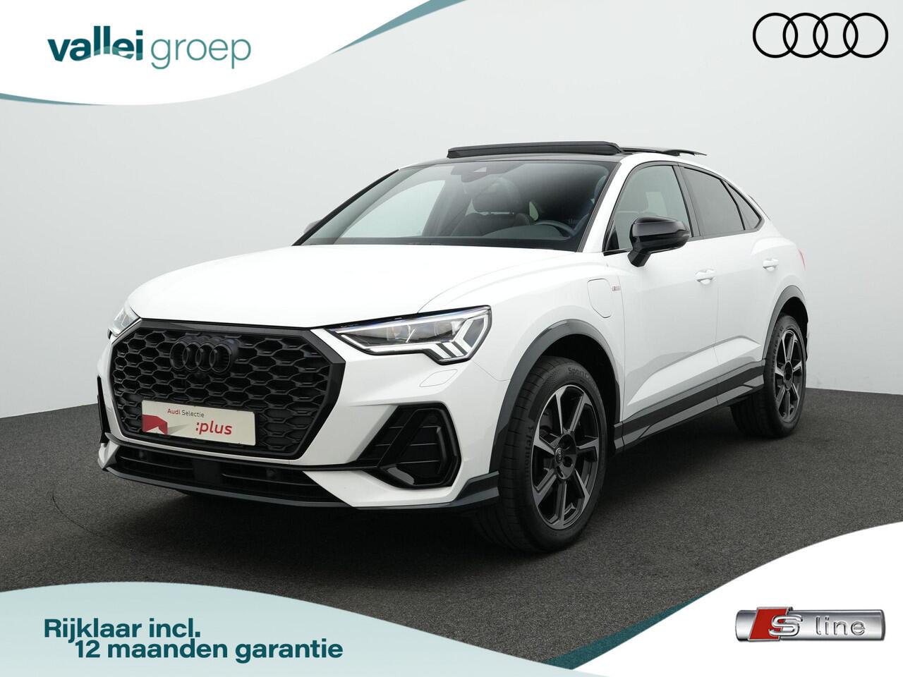 Audi Q3 Sportback 45 TFSI e 245 pk S-tronic S Edition / S-Line | Panoramadak | Trekhaak | Rondomzicht camera | Stuur-/stoelverwarming | Optiekpakket zwart plus | ACC | | Privacy glas | 19 inch