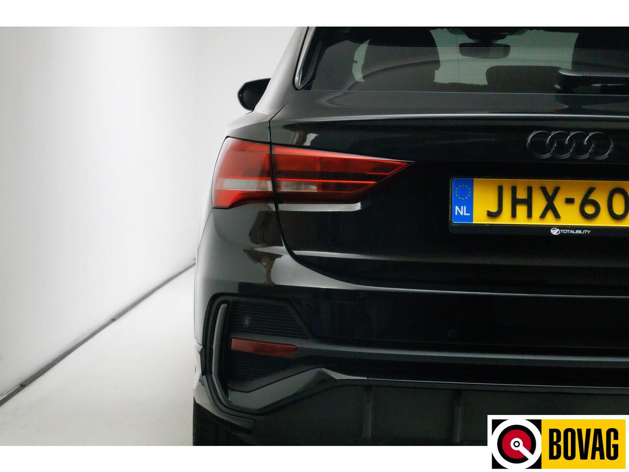 Audi Q3 Sportback 45 TFSI e S Edition 245 PK automaat | 2x Sline | Panoramadak | Trekhaak elec. | Sonos audio | Navigatie, Cruise, PDC V+ A, App. connect.