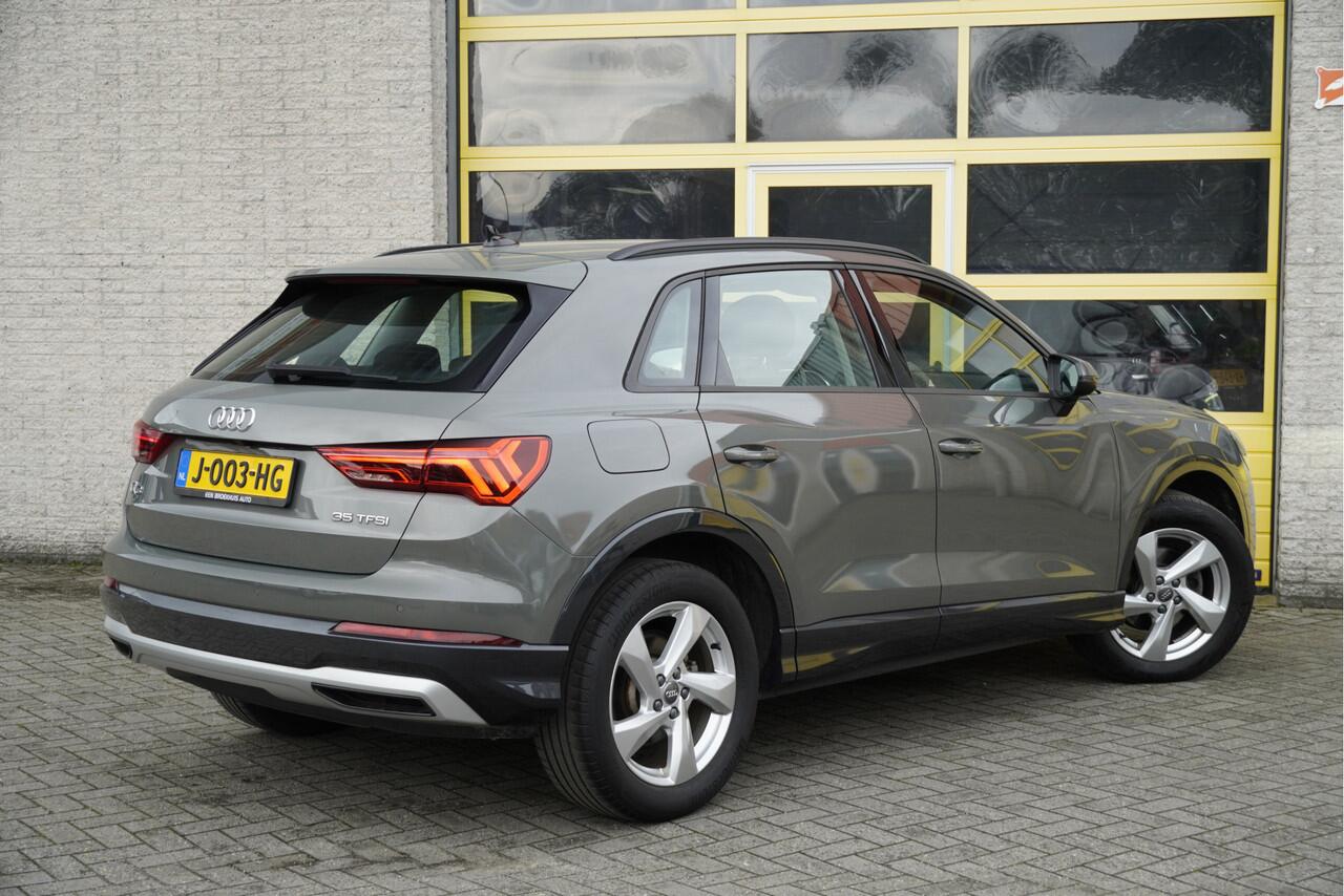 Audi Q3 35 TFSI 150PK! Automaat Business Edition BJ2020 Lmv 18'" | Led V+A | Pdc | Navi | Dynamische knipperlichten | Elek. achterklep | App-Connect | Achteruitrijcamera | Virtual cockpit | Climate control | Cruise control | Getint glas