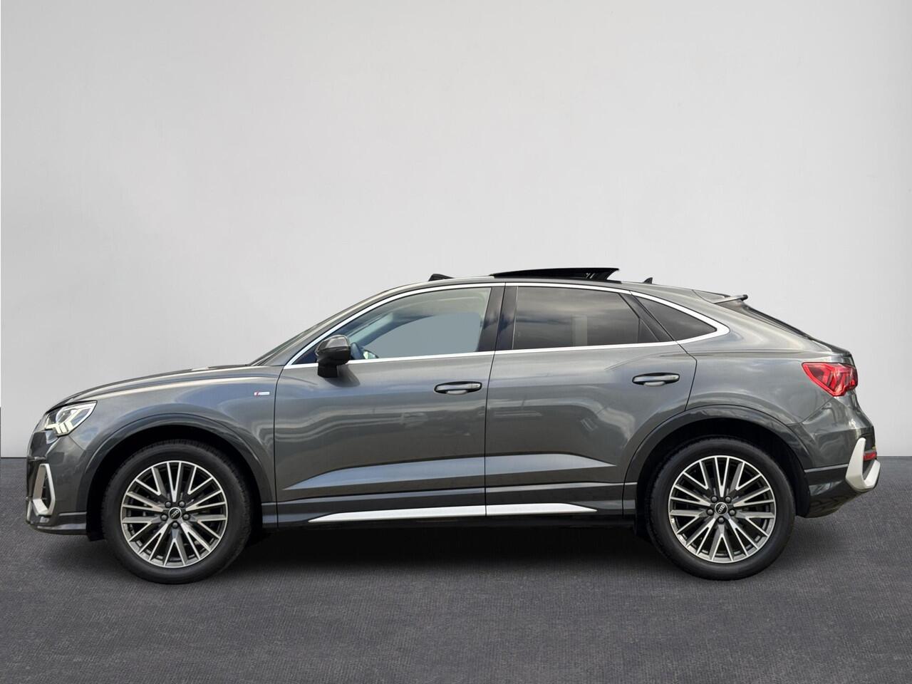 Audi Q3 Sportback 35 TFSI Automaat S Edition | ¤ 1.000 INRUILPREMIE | 19" Lichtmetalen Velgen | Climate Control | Panorama-schuifdak | Audi sound system | Navigatie| Audi virtual cockpit | Lederen Bekleding | S Line exterieur( Vestiging - Vianen Tel: 0347-371248