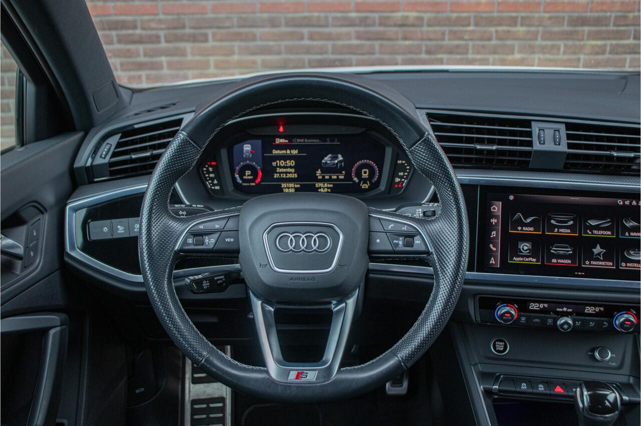 Audi Q3 35 TFSI S-Tronic S edition, 35.000km NAP, Adaptive cruise, Camera, Carplay, Sfeerverlichting, Keyless, PDC, S-Line.