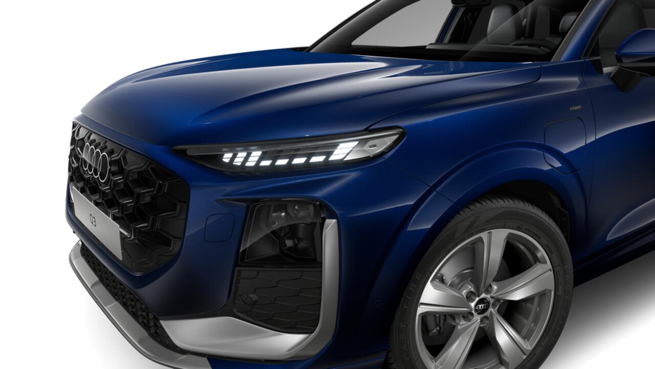 Audi Q3 e-hybrid 272 S tronic S edition Automaat | Grootlichtassistent | Ledkoplampen, ledachterlichten, dynamische knipperlichten achter