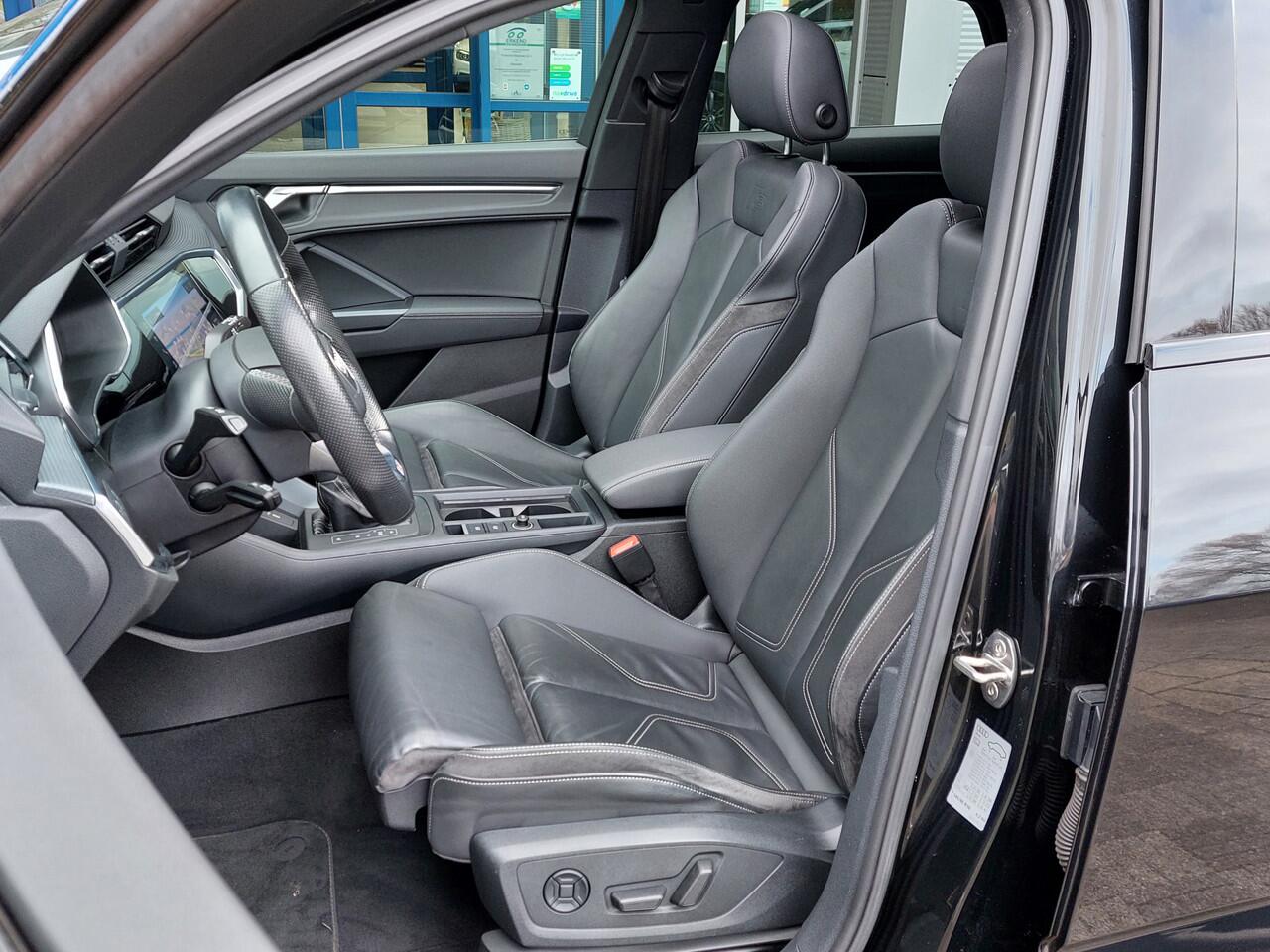 Audi Q3 Sportback 40 TFSI 190pk Quattro S-Edition | Navi | Apple Carplay+Android Auto | Clima | Adap.Cruise | Led Koplampen | Panorama Schuifdak | Leder+Verwarmd | Dodehoek+Rijstrooksensor | Pdc V+A+Camera