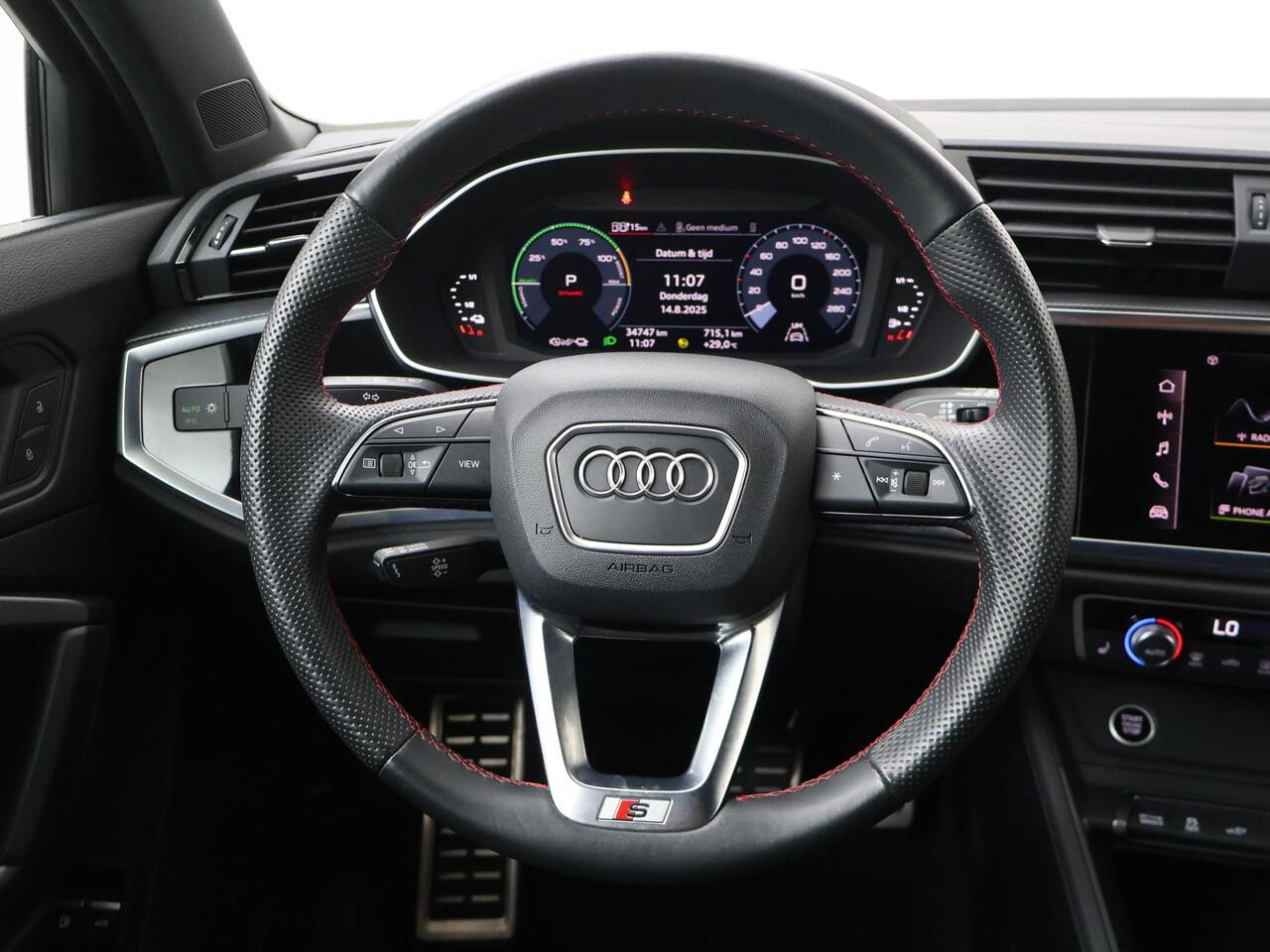 Audi Q3 Sportback 45 TFSI e Advanced Edition 245 PK | SoH 91% | S-Line interieur | Sportstoelen verwarmd | Achterklep elektrisch | LED Koplampen |