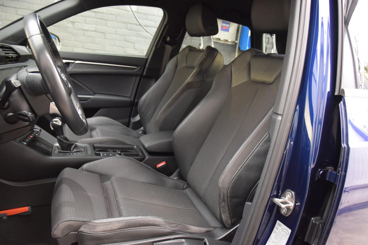 Audi Q3 35 TFSI S edition S-Tronic Automaat | Org. NL | BOVAG Garantie | Virtual Cockpit | Full LED | Sportstoelen | Camera | Apple Carplay/Android Auto | Elektrische Kofferklep | 18'' Velgen |