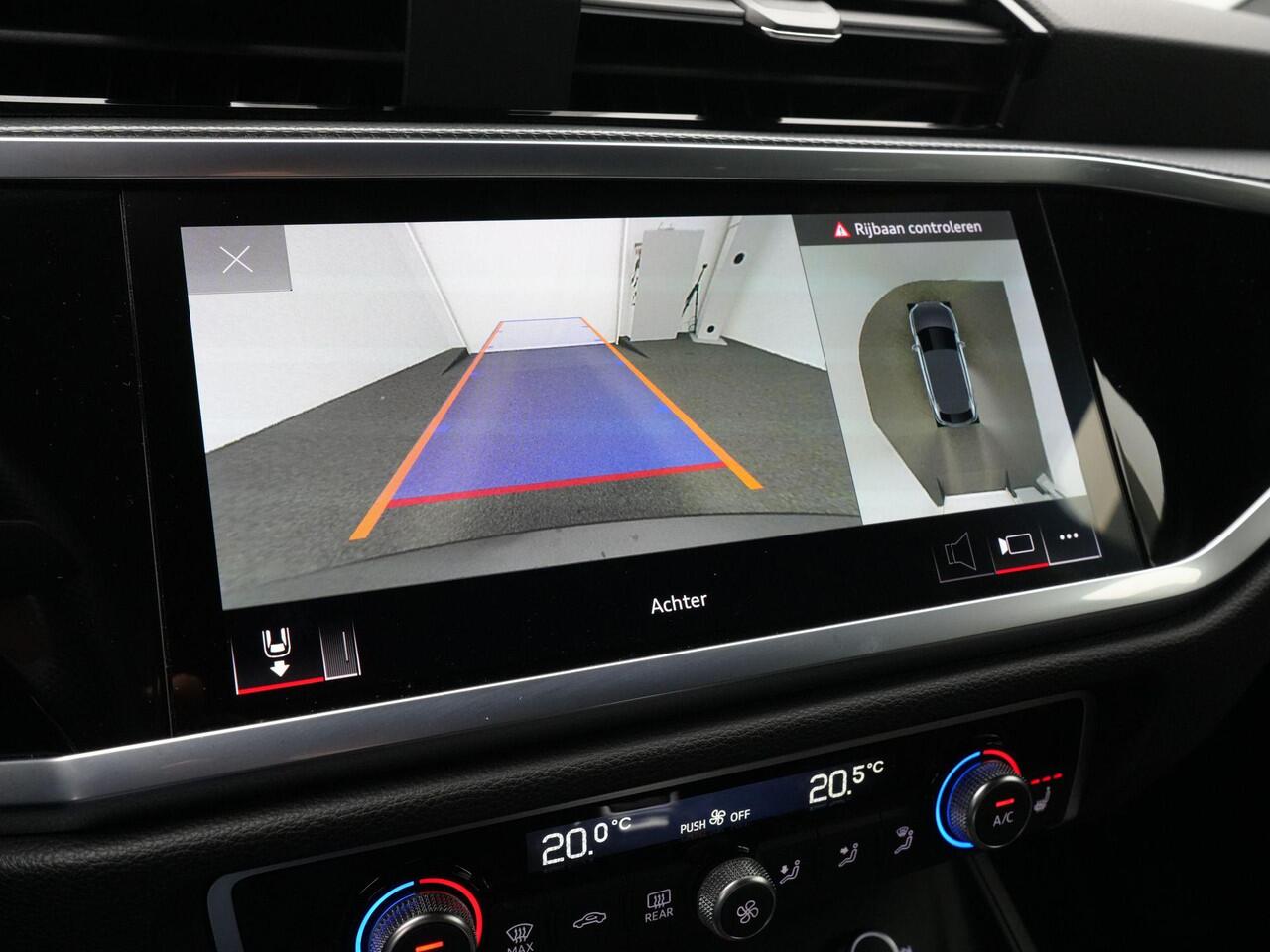 Audi Q3 Sportback 45 TFSI e 245 pk S-tronic S Edition / S-Line | Panoramadak | Trekhaak | Rondomzicht camera | Stuur-/stoelverwarming | Optiekpakket zwart plus | ACC | | Privacy glas | 19 inch