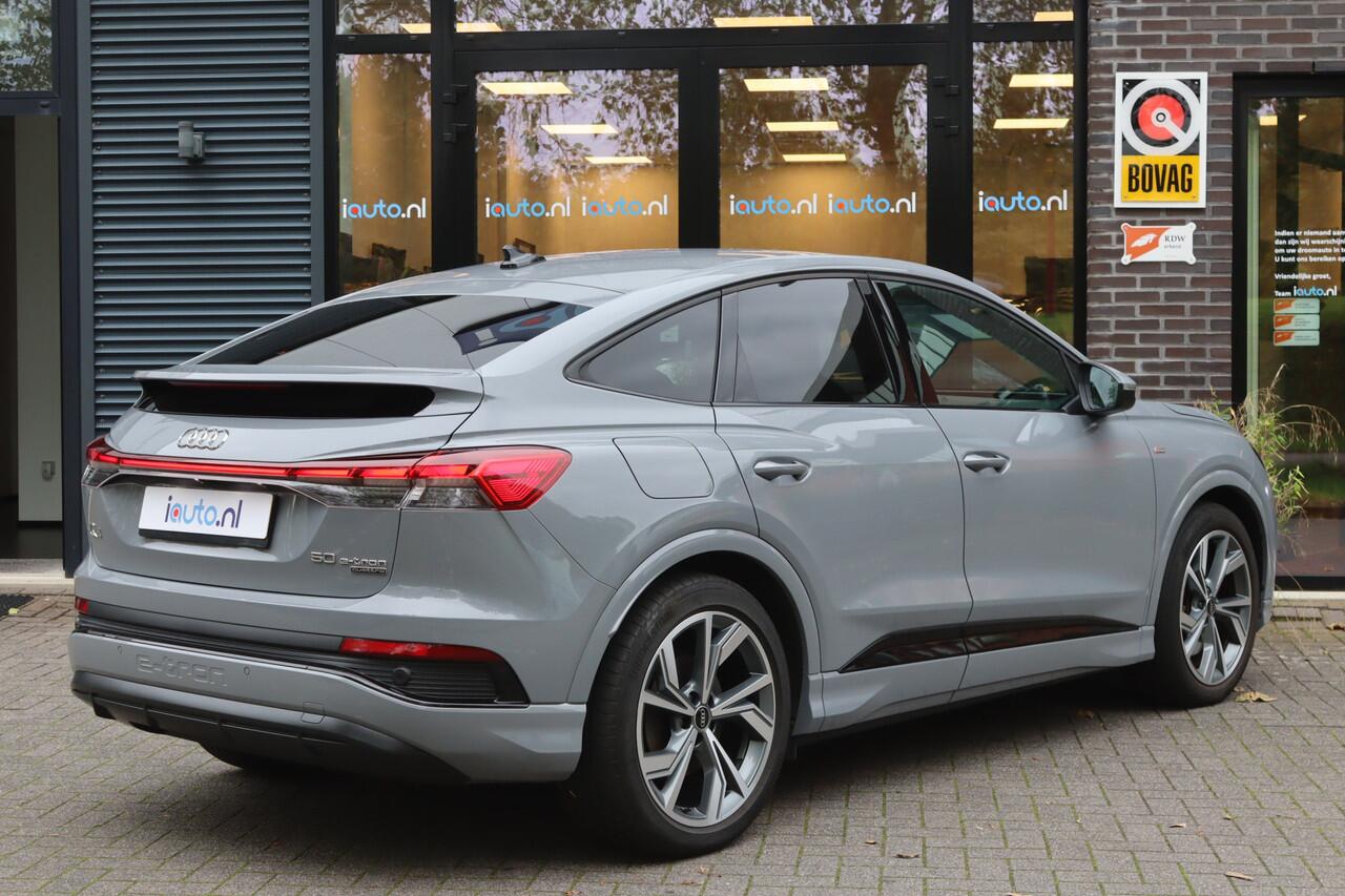 Audi Q4 Sportback e-tron 50 quattro S edition 77 kWh Optiek Zwart S-Line/Matrix LED/Camera/Navi Plus/ACC/Elek. klep/20"