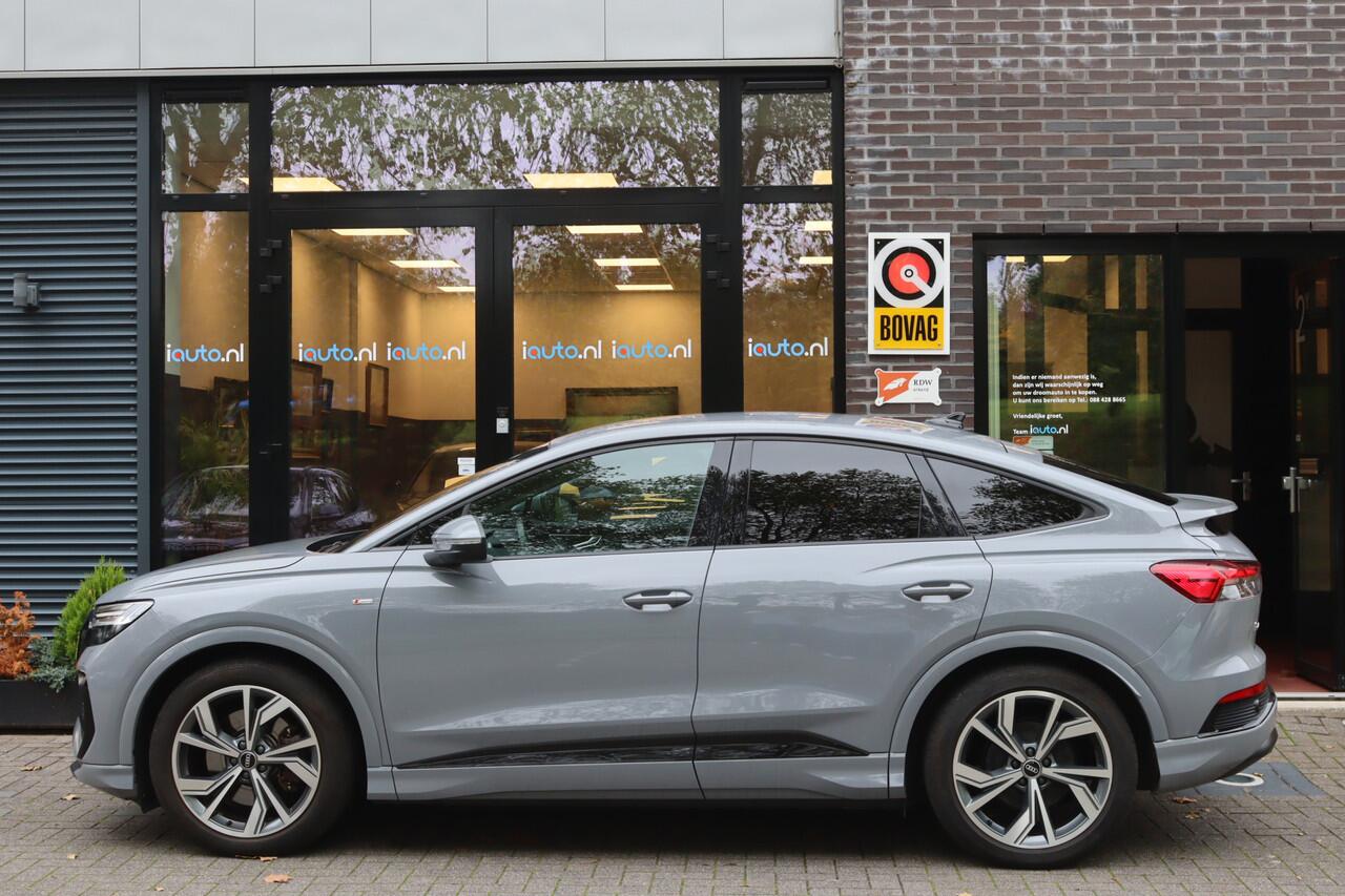 Audi Q4 Sportback e-tron 50 quattro S edition 77 kWh Optiek Zwart S-Line/Matrix LED/Camera/Navi Plus/ACC/Elek. klep/20"