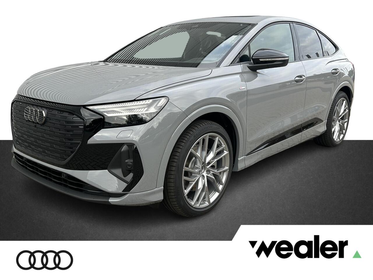 Audi Q4 Sportback e-tron S edition Competition e-tron 45 82 kWh 210 kW / 28 Elektrische Stoelen | Comfortsleutel | Glazen Panoramadak | Klimaatregelingpakket | Sfeerverlichting | Stuurverwarming | Trekhaak