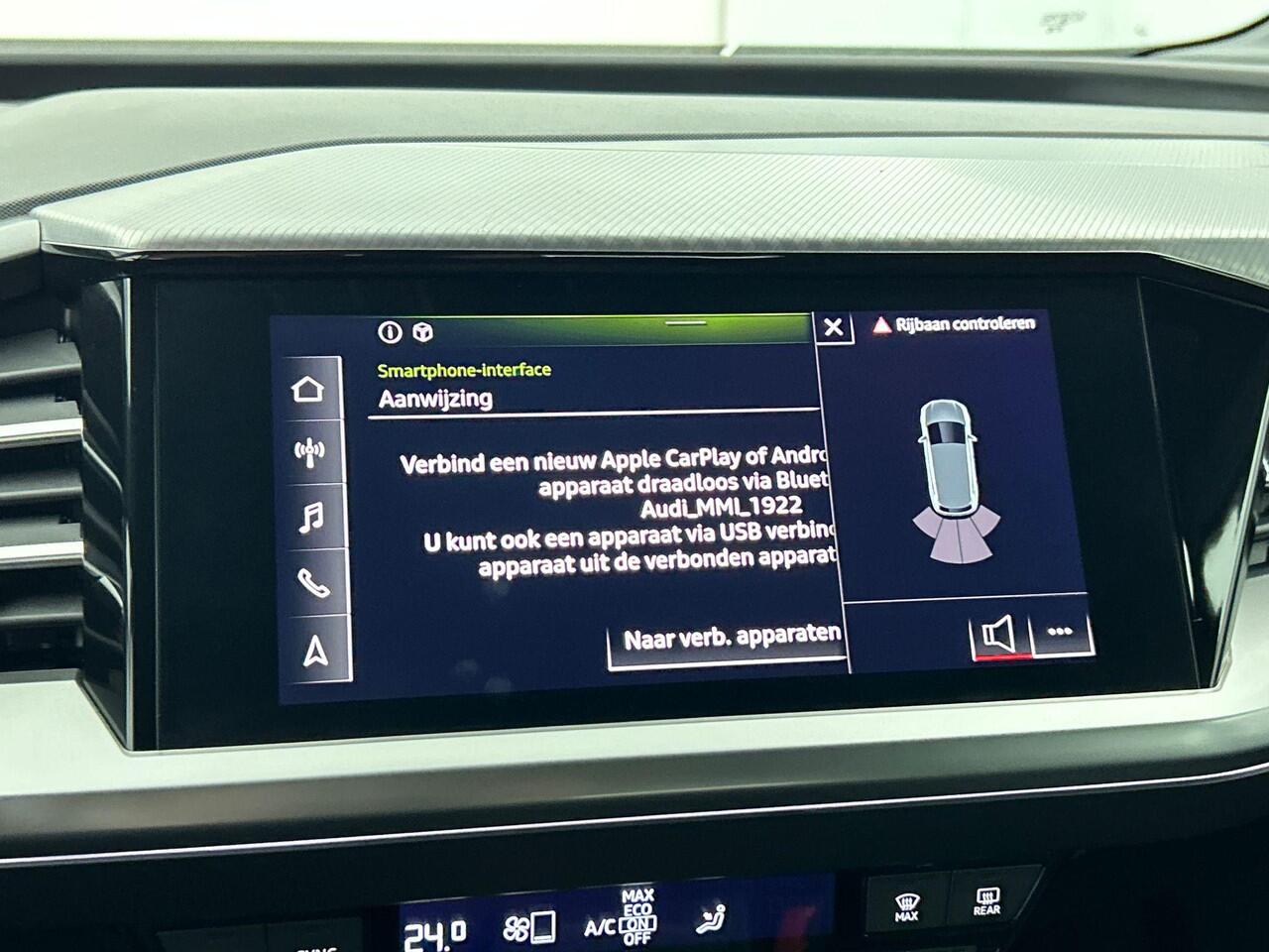 Audi Q4 e-tron 40 Launch edition Advanced 77 kWh Navigatie Apple Carplay/Android Auto Parkeersensoren Cruise Control Elektrische achterklep Ledverlichting Stoelverwarming Virtual Cockpit Climate Control Lichtmetalen velgen