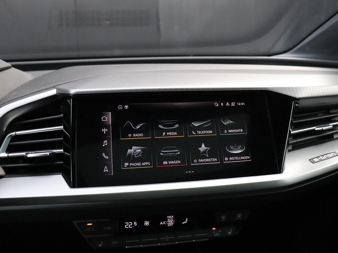Audi Q4 e-tron 35 Launch edition Advanced Plus 55 kWh | S-LINE | SOH 92% | PANODAK | WARMTEPOMP | CAMERA | APPLE CARPLAY | STOELVERW. | NIEUWSTAAT |
