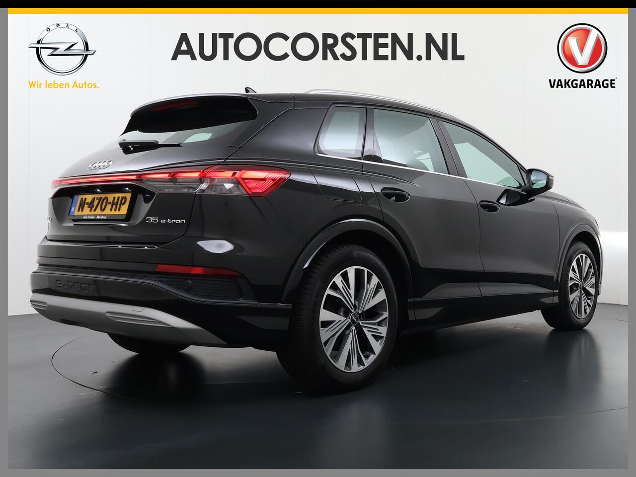 Audi Q4 e-tron L.E. Pano-dak-Schuifdak Camera Adap.Cruise W-pomp Navi-Plus Sportst.+Verwarmd PDC-a+v Matrix Led Advanced Plus Lmv 19" Elek.Achterklep Virtual Cockpit E-Call Bordherkenning Audi Connect +Phone-Box Keyless-Go A-Licht-Dynamisch S.O.H. 92% 1e Eigenaar Origin