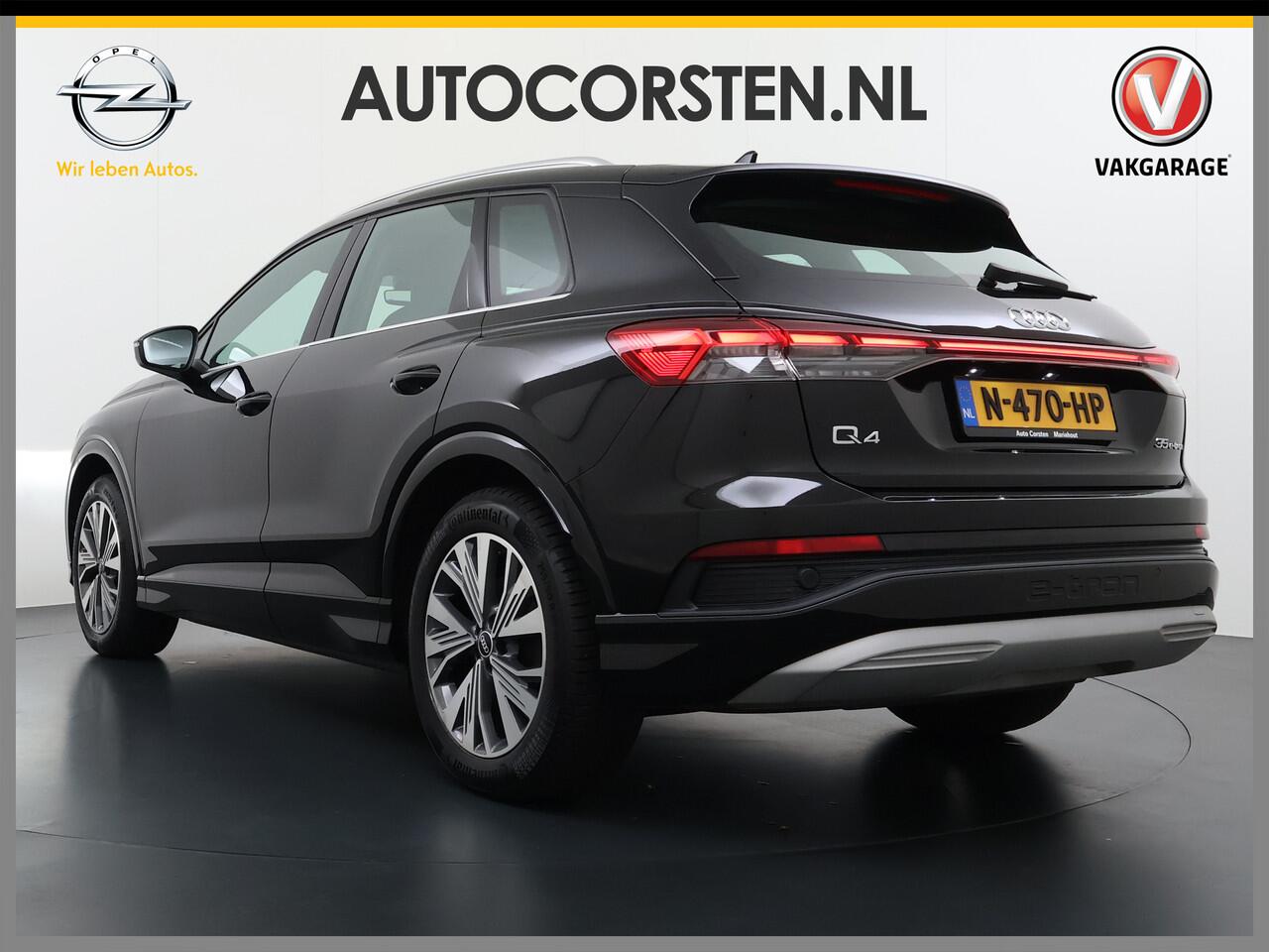 Audi Q4 e-tron L.E. Pano-dak-Schuifdak Camera Adap.Cruise W-pomp Navi-Plus Sportst.+Verwarmd PDC-a+v Matrix Led Advanced Plus Lmv 19" Elek.Achterklep Virtual Cockpit E-Call Bordherkenning Audi Connect +Phone-Box Keyless-Go A-Licht-Dynamisch S.O.H. 92% 1e Eigenaar Origin