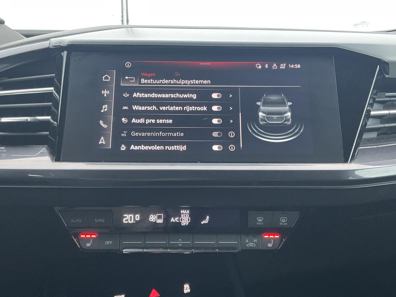 Audi Q4 e-tron 50 quattro Launch edition S Line Competition 77 kWh 1Eig Warmtepomp Sonos Camera Leer NL-Auto Uitstraling!