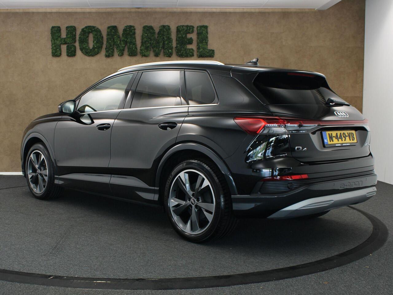 Audi Q4 e-tron 40 Launch Edition 77 kWh - SOH 92% - DODEHOEKDETECTIE - NAVIGATIESYSTEEM FULL-MAP - ELEKTRISCHE ACHTERKLEP - ACHTERUITRIJCAMERA - CLIMATE CONTROL - HEAD-UP DISPLAY - VOORSTOELEN VERWARMD - PARKEERSENSOREN ACHTER