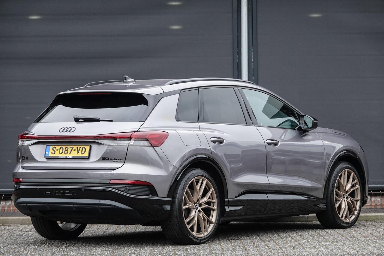 Audi Q4 e-tron 299Pk Aut. | 50 Quattro | Edition One | S-Line | Sportstoelen | Warmtepomp | Achteruitrijcamera | 21''