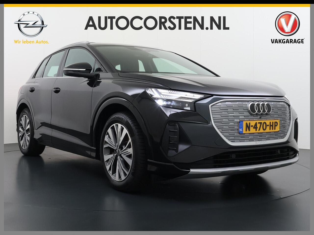 Audi Q4 e-tron L.E. Pano-dak-Schuifdak Camera Adap.Cruise W-pomp Navi-Plus Sportst.+Verwarmd PDC-a+v Matrix Led Advanced Plus Lmv 19" Elek.Achterklep Virtual Cockpit E-Call Bordherkenning Audi Connect +Phone-Box Keyless-Go A-Licht-Dynamisch S.O.H. 92% 1e Eigenaar Origin