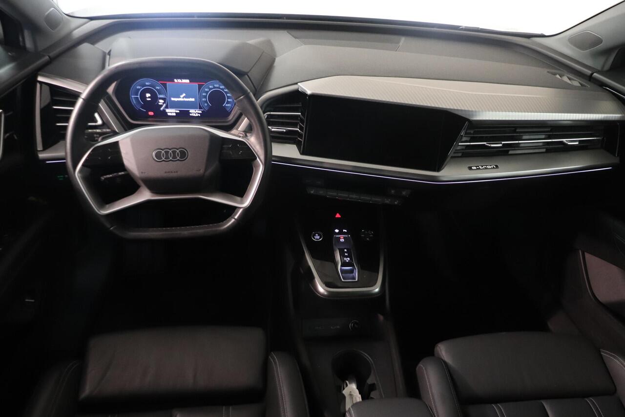 Audi Q4 e-tron 40 Launch edition Advanced 77 kWh | Warmtepomp | SoH 93% | Leder bekleding | 20" Lichtmetaal | Parkeersesoren | Navigatie | LED matrix koplampen |