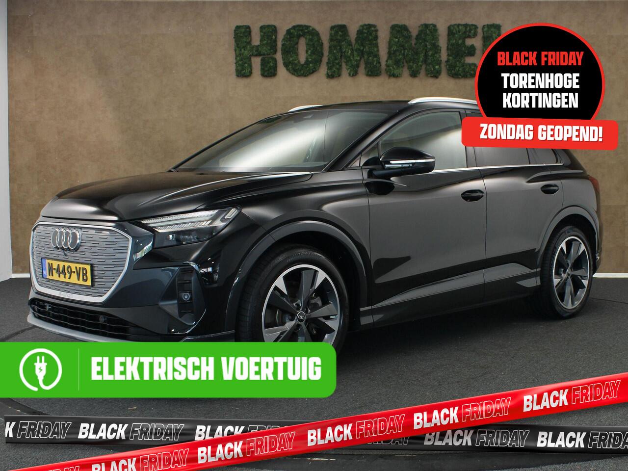 Audi Q4 e-tron 40 Launch Edition 77 kWh - SOH 92% - DODEHOEKDETECTIE - NAVIGATIESYSTEEM FULL-MAP - ELEKTRISCHE ACHTERKLEP - ACHTERUITRIJCAMERA - CLIMATE CONTROL - HEAD-UP DISPLAY - VOORSTOELEN VERWARMD - PARKEERSENSOREN ACHTER